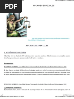 Acciones Especiales - Derecho Civil Bienes