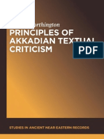 Principles of Akkadian Textual Criticism