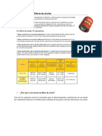 Comparacion de Filtros de Aceite