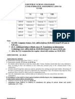 6-8 Sa1 Date Sheet