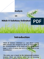 Case Analysis of Nitish@ Solutions Unlimited