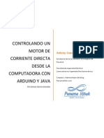 Controlando Un Motor de Corriente Directa Desde La Computadora Con Arduino y Java