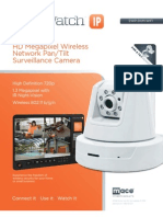 HD Megapixel Wireless Network Pan/Tilt Surveillance Camera