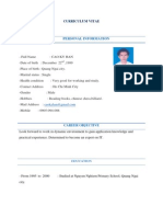 Caokyhan Curriculum Vitae