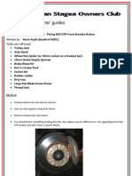 How To Guide - Fitting Brembo Brakes On A Stagea