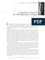 O Conceito de Saúde e Do Processo Saúde-Doença