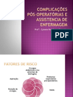 Complicações Pós-Operatórias e Assistencia de Enfermagem