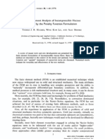 Hughes T.J.R., Finite Element Analysis of Incompressible Viscous Flows by The Penalty Function Formulation