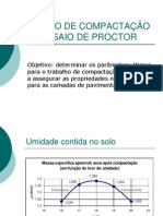 ENSAIO DE COMPACTAÇÃO Ou ENSAIO DE PROCTOR