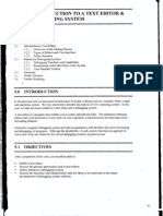 Unit 5 Introduction To A Text Editor Debugging System: Structure