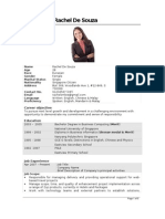 CV Template - With Job Experience