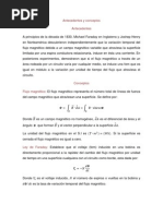 Antecedentes y Conceptos. Ley de Faraday, Lenz