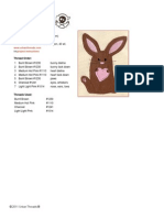 Mr. Bun: Design Name: Size: 4.21"w X 5.34"h (107 X 136 MM) Stitches: 4861