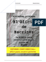 El Oficio de Escritor INFORME