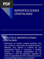 Imperfecciones Cristalinas