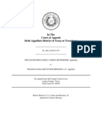 Crawford Family Farm Partnership v. Transcanada Keystone Pipeline, L.P., No 96-12-00113-CV (Tex. App. Aug. 27, 2013)