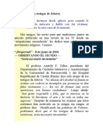 "Elogios A Los Testigos de Jehová" - Análisis