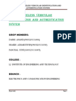 Zigbee Wireless Vehicular Identification and Authentication System