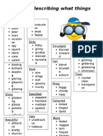 Adjectives 5sense Placemaths