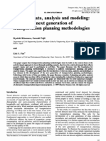 Time-Use Data, Analysis and Modeling Toward The Next Generation of Transportation Planning Methodologies