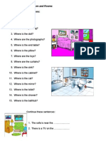 Furniture and Rooms Worksheet