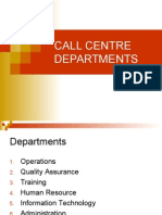 Call Centre Departments: BPO