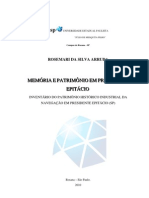 ARRUDA. Memória e Patrimônio em Presidente Epitácio