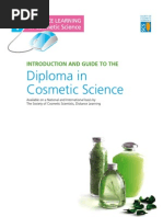 Diploma in Cosmetic Science: Introduction and Guide To The