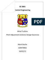 Wind Turbine Pitch Adjustment Scheme Design Exercise