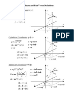 Electromagnetic Fields - Coordinate and Unit Vector