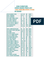 Dining Living Prices