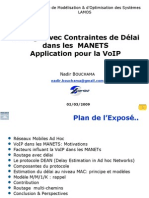 Routage Avec Contraintes de Délai Dans Les Réseaux Mobiles Ad Hoc