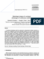 Hydrologic Design of A Wetland: Advantages of Continuous Modeling