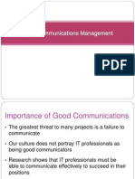 Project Communications Management