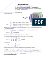 Levi Civita Notation