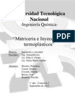 Matricería e Inyección de Termoplásticos