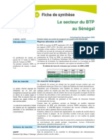 Le Secteur Du BTP Au Senegal