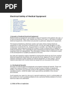 Electrical Safety of Medical Equipment