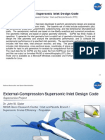 Supersonic External Compression Inlet Design