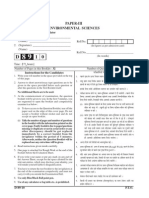 Paper-Iii Environmental Sciences: Signature and Name of Invigilator