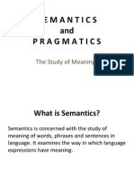 Semantics and Pragmatics