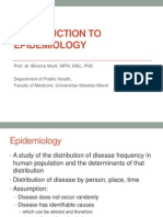 Epid Intro - Prof Bhisma