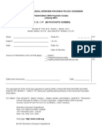 Score Sheet Psychscreen