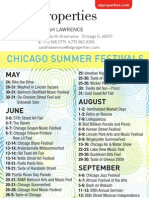 2009 Chicago Summer Festivals