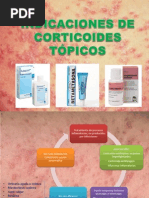 Indicaciones de Corticoides Tópicos