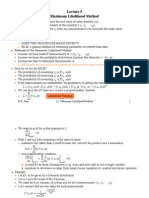 Maximum Likelihood Problem