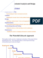 Object-Oriented Analysis and Design: Stages in A Software Project