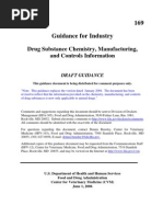 169 Guidance For Industry: Drug Substance Chemistry, Manufacturing, and Controls Information