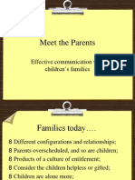 Meet The Parents: Effective Communication With Children's Families