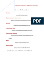 Fórmulas para Resolver Ejercicios y Problemas de Disoluciones